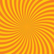 Orange hypnotic background Vector illustration N2