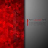 Abstract background of red triangles