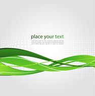 Abstract background with green wave N3