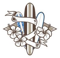 Surfboard emblem