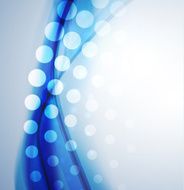 Vector blue smooth wave