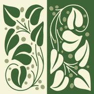 Seamless background leaves and branch N2