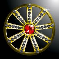 expensive gold diamond wheel N2