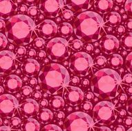 Ruby red gems seamless pattern