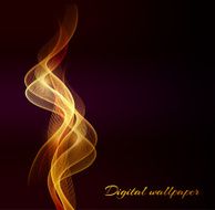 Abstract smoke and flame wave background N4