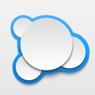 White paper round bubble N3