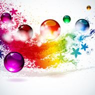 Colorful splash background