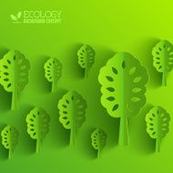 Green eco neture tree vector illustration background concept N2