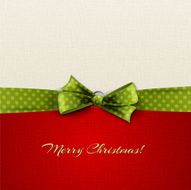 Christmas background with bow