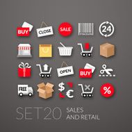 Flat Icons Set N28