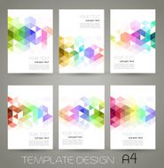 Vector abstract geometric banner with triangle N18