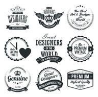 Set of retro vintage badges and labels N21