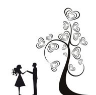 Lovers and tree