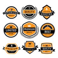 Vintage labels set N16