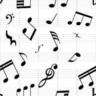 notes seamless background