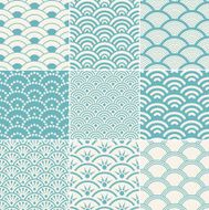 seamless ocean wave pattern N14