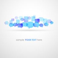 Speech bubble network background N2