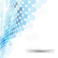 Abstract business background with blue dots