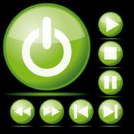 Set of vector buttons