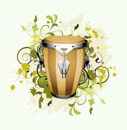 Floral abstract with conga