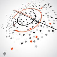 abstract gray check with red line pattern technology background