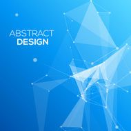 Blue Abstract Mesh Background with Circles Lines and Shapes N3
