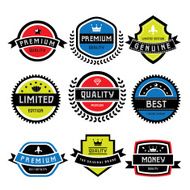 Vintage labels set N17