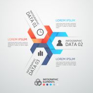 Modern business step origami style options banner N73