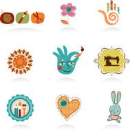 Crafts and Diy icons end elements