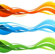 Abstract color wave N3