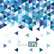 Geometric mosaic pattern from blue triangle N12