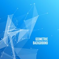 Blue Abstract Mesh Background with Circles Lines and Shapes N4