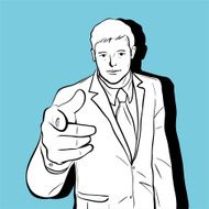 Man pointing at you