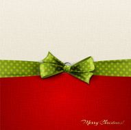Christmas decoration with bow N2