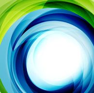 Vector blue swirl background N2