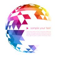 Abstract colorful geometric background N59