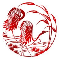 Paper Cut Crane