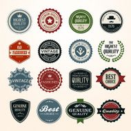 Set of retro vintage badges and labels N23