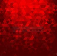 Abstract background with red crystals