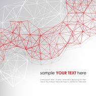 Abstract background with red diagonal lines