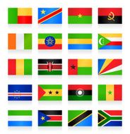 Flags collection - Africa