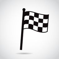 Race icon isolated on white background