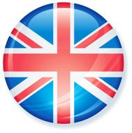British Flag Super Glossy Button