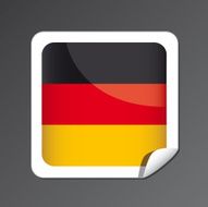 German flag button