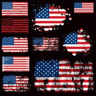 USA flags