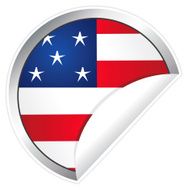USA Flag Sticker