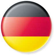 Germany Satin Flag Button