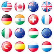 Flag Lapel Buttons N3