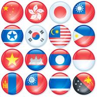 Asia Pacific Super Gloss Flags