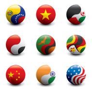 Group of Crystal Ball Flags